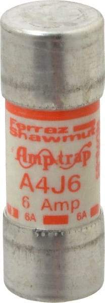 Ferraz Shawmut - 300 VDC, 600 VAC, 6 Amp, Fast-Acting General Purpose Fuse - Clip Mount, 2-1/4" OAL, 100 at DC, 200 at AC kA Rating, 13/16" Diam - Americas Industrial Supply