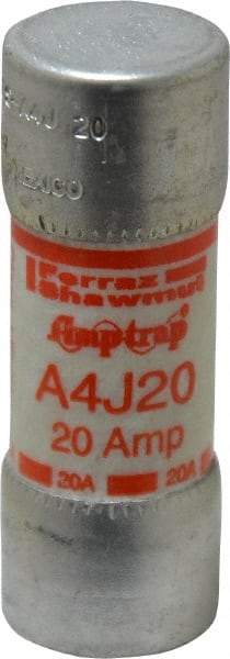 Ferraz Shawmut - 300 VDC, 600 VAC, 20 Amp, Fast-Acting General Purpose Fuse - Clip Mount, 2-1/4" OAL, 100 at DC, 200 at AC kA Rating, 13/16" Diam - Americas Industrial Supply