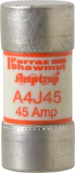 Ferraz Shawmut - 300 VDC, 600 VAC, 45 Amp, Fast-Acting General Purpose Fuse - Clip Mount, 2-3/8" OAL, 100 at DC, 200 at AC kA Rating, 1-1/16" Diam - Americas Industrial Supply