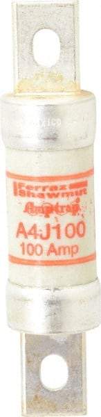 Ferraz Shawmut - 300 VDC, 600 VAC, 100 Amp, Fast-Acting General Purpose Fuse - Clip Mount, 4-5/8" OAL, 100 at DC, 200 at AC kA Rating, 1-1/8" Diam - Americas Industrial Supply