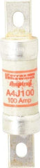 Ferraz Shawmut - 300 VDC, 600 VAC, 100 Amp, Fast-Acting General Purpose Fuse - Clip Mount, 4-5/8" OAL, 100 at DC, 200 at AC kA Rating, 1-1/8" Diam - Americas Industrial Supply