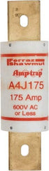 Ferraz Shawmut - 300 VDC, 600 VAC, 175 Amp, Fast-Acting General Purpose Fuse - Clip Mount, 5-3/4" OAL, 100 at DC, 200 at AC kA Rating, 1-5/8" Diam - Americas Industrial Supply