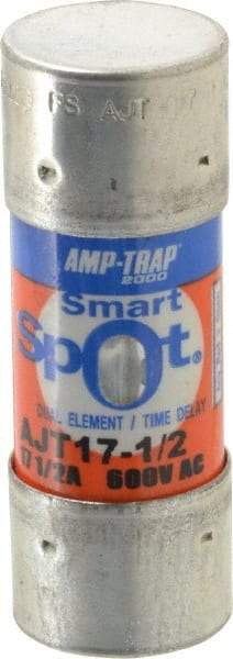 Ferraz Shawmut - 500 VDC, 600 VAC, 17.5 Amp, Time Delay General Purpose Fuse - Clip Mount, 2-1/4" OAL, 100 at DC, 200 at AC, 300 (Self-Certified) kA Rating, 13/16" Diam - Americas Industrial Supply