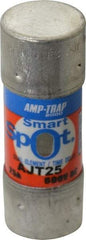 Ferraz Shawmut - 500 VDC, 600 VAC, 25 Amp, Time Delay General Purpose Fuse - Clip Mount, 2-1/4" OAL, 100 at DC, 200 at AC, 300 (Self-Certified) kA Rating, 13/16" Diam - Americas Industrial Supply