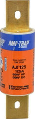 Ferraz Shawmut - 500 VDC, 600 VAC, 125 Amp, Time Delay General Purpose Fuse - Clip Mount, 5-3/4" OAL, 100 at DC, 200 at AC, 300 (Self-Certified) kA Rating, 1-5/8" Diam - Americas Industrial Supply