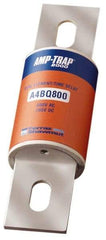 Ferraz Shawmut - 500 VDC, 600 VAC, 800 Amp, Time Delay General Purpose Fuse - Bolt-on Mount, 10-3/4" OAL, 100 at DC, 200 at AC, 300 (Self-Certified) kA Rating, 2-1/2" Diam - Americas Industrial Supply