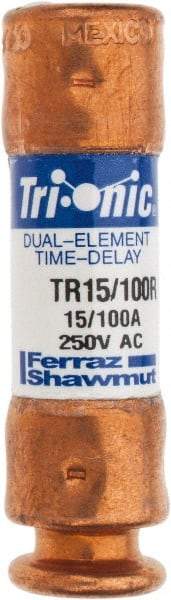 Ferraz Shawmut - 250 VAC/VDC, 0.15 Amp, Time Delay General Purpose Fuse - Clip Mount, 50.8mm OAL, 20 at DC, 200 at AC kA Rating, 9/16" Diam - Americas Industrial Supply