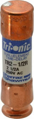 Ferraz Shawmut - 250 VAC/VDC, 2.5 Amp, Time Delay General Purpose Fuse - Clip Mount, 50.8mm OAL, 20 at DC, 200 at AC kA Rating, 9/16" Diam - Americas Industrial Supply