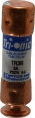 Ferraz Shawmut - 160 VDC, 250 VAC, 3 Amp, Time Delay General Purpose Fuse - Clip Mount, 50.8mm OAL, 20 at DC, 200 at AC kA Rating, 9/16" Diam - Americas Industrial Supply