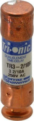 Ferraz Shawmut - 160 VDC, 250 VAC, 3.2 Amp, Time Delay General Purpose Fuse - Clip Mount, 50.8mm OAL, 20 at DC, 200 at AC kA Rating, 9/16" Diam - Americas Industrial Supply