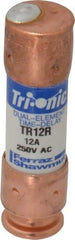 Ferraz Shawmut - 160 VDC, 250 VAC, 12 Amp, Time Delay General Purpose Fuse - Clip Mount, 50.8mm OAL, 20 at DC, 200 at AC kA Rating, 9/16" Diam - Americas Industrial Supply