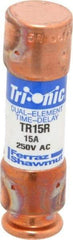 Ferraz Shawmut - 160 VDC, 250 VAC, 15 Amp, Time Delay General Purpose Fuse - Clip Mount, 50.8mm OAL, 20 at DC, 200 at AC kA Rating, 9/16" Diam - Americas Industrial Supply