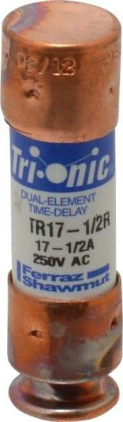 Ferraz Shawmut - 160 VDC, 250 VAC, 17.5 Amp, Time Delay General Purpose Fuse - Clip Mount, 50.8mm OAL, 20 at DC, 200 at AC kA Rating, 9/16" Diam - Americas Industrial Supply