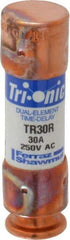 Ferraz Shawmut - 160 VDC, 250 VAC, 30 Amp, Time Delay General Purpose Fuse - Clip Mount, 50.8mm OAL, 20 at DC, 200 at AC kA Rating, 9/16" Diam - Americas Industrial Supply