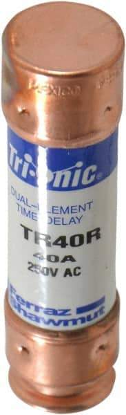 Ferraz Shawmut - 250 VAC/VDC, 40 Amp, Time Delay General Purpose Fuse - Clip Mount, 76.2mm OAL, 20 at DC, 200 at AC kA Rating, 13/16" Diam - Americas Industrial Supply