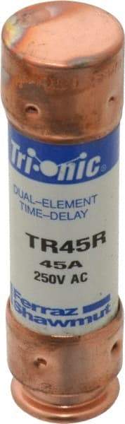 Ferraz Shawmut - 250 VAC/VDC, 45 Amp, Time Delay General Purpose Fuse - Clip Mount, 76.2mm OAL, 20 at DC, 200 at AC kA Rating, 13/16" Diam - Americas Industrial Supply