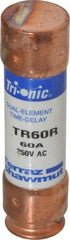 Ferraz Shawmut - 250 VAC/VDC, 60 Amp, Time Delay General Purpose Fuse - Clip Mount, 76.2mm OAL, 20 at DC, 200 at AC kA Rating, 13/16" Diam - Americas Industrial Supply