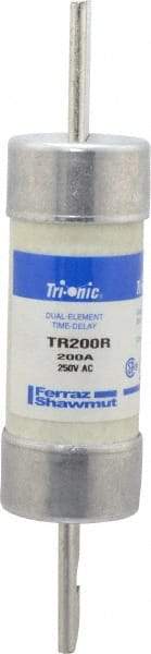 Ferraz Shawmut - 250 VAC/VDC, 200 Amp, Time Delay General Purpose Fuse - Clip Mount, 7-1/8" OAL, 20 at DC, 200 at AC kA Rating, 1-9/16" Diam - Americas Industrial Supply