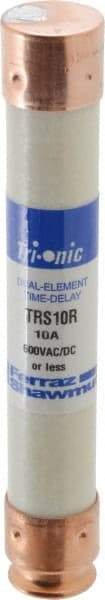 Ferraz Shawmut - 600 VAC/VDC, 10 Amp, Time Delay General Purpose Fuse - Clip Mount, 127mm OAL, 20 at DC, 200 at AC kA Rating, 13/16" Diam - Americas Industrial Supply