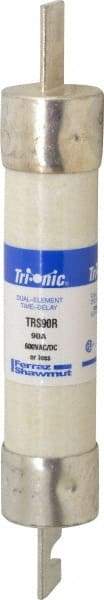 Ferraz Shawmut - 600 VAC/VDC, 90 Amp, Time Delay General Purpose Fuse - Clip Mount, 7-7/8" OAL, 100 at DC, 200 at AC kA Rating, 1-5/16" Diam - Americas Industrial Supply