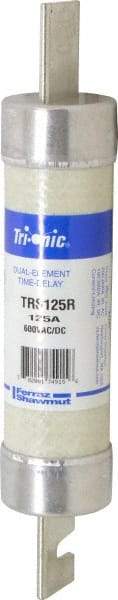 Ferraz Shawmut - 600 VAC/VDC, 125 Amp, Time Delay General Purpose Fuse - Clip Mount, 9-5/8" OAL, 100 at DC, 200 at AC kA Rating, 1-13/16" Diam - Americas Industrial Supply