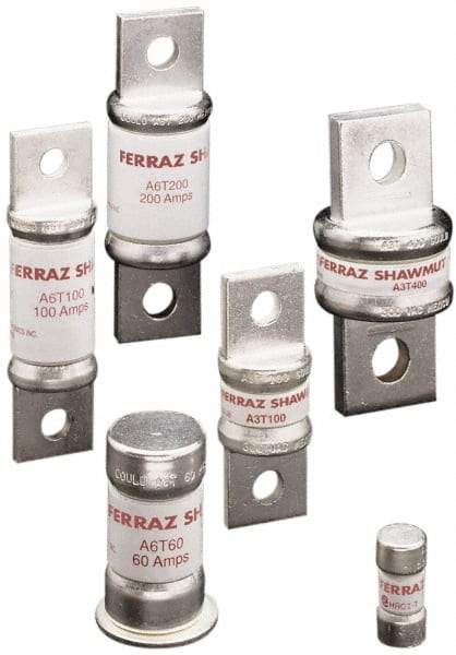 Ferraz Shawmut - 160 VDC, 300 VAC, 1200 Amp, Fast-Acting General Purpose Fuse - Bolt-on Mount, 102mm OAL, 200 at AC, 50 at DC kA Rating, 2-33/64" Diam - Americas Industrial Supply