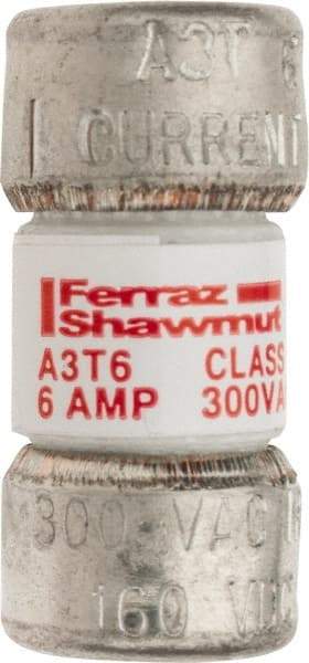 Ferraz Shawmut - 160 VDC, 300 VAC, 6 Amp, Fast-Acting General Purpose Fuse - Clip Mount, 7/8" OAL, 200 at AC, 50 at DC kA Rating, 13/32" Diam - Americas Industrial Supply