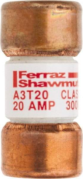 Ferraz Shawmut - 160 VDC, 300 VAC, 20 Amp, Fast-Acting General Purpose Fuse - Clip Mount, 7/8" OAL, 200 at AC, 50 at DC kA Rating, 13/32" Diam - Americas Industrial Supply