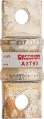 Ferraz Shawmut - 160 VDC, 300 VAC, 90 Amp, Fast-Acting General Purpose Fuse - Bolt-on Mount, 2-5/32" OAL, 200 at AC, 50 at DC kA Rating, 13/16" Diam - Americas Industrial Supply