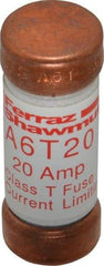 Ferraz Shawmut - 300 VDC, 600 VAC, 20 Amp, Fast-Acting General Purpose Fuse - Clip Mount, 1-1/2" OAL, 100 at DC, 200 at AC kA Rating, 9/16" Diam - Americas Industrial Supply