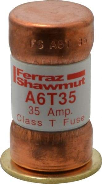 Ferraz Shawmut - 300 VDC, 600 VAC, 35 Amp, Fast-Acting General Purpose Fuse - Clip Mount, 1-9/16" OAL, 100 at DC, 200 at AC kA Rating, 13/16" Diam - Americas Industrial Supply