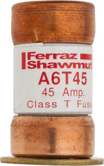 Ferraz Shawmut - 300 VDC, 600 VAC, 45 Amp, Fast-Acting General Purpose Fuse - Clip Mount, 1-9/16" OAL, 100 at DC, 200 at AC kA Rating, 13/16" Diam - Americas Industrial Supply