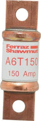 Ferraz Shawmut - 300 VDC, 600 VAC, 150 Amp, Fast-Acting General Purpose Fuse - Bolt-on Mount, 3-1/4" OAL, 100 at DC, 200 at AC kA Rating, 1-1/16" Diam - Americas Industrial Supply