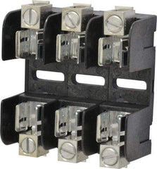 Ferraz Shawmut - 3 Pole, 250 VAC/VDC, 30 Amp, Screw Mount Fuse Block - 3 Inch Long x 3 Inch Wide x 1.38 Inch High Block - Americas Industrial Supply