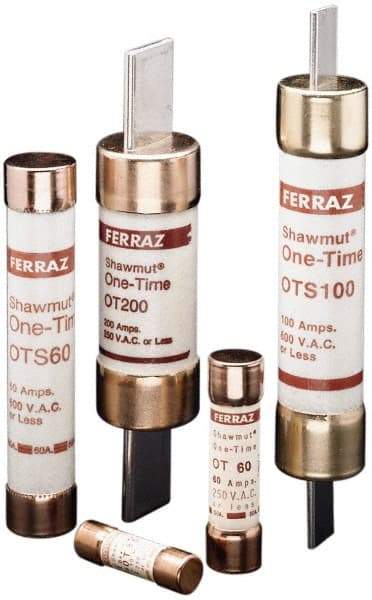 Ferraz Shawmut - 300 VDC, 600 VAC, 400 Amp, Fast-Acting General Purpose Fuse - Clip Mount, 11-5/8" OAL, 20 at DC, 50 at AC kA Rating, 2-9/16" Diam - Americas Industrial Supply