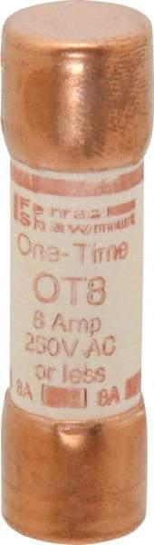 Ferraz Shawmut - 250 VAC/VDC, 8 Amp, Fast-Acting General Purpose Fuse - Clip Mount, 50.8mm OAL, 20 at DC, 50 at AC kA Rating, 9/16" Diam - Americas Industrial Supply