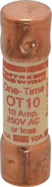 Ferraz Shawmut - 250 VAC/VDC, 10 Amp, Fast-Acting General Purpose Fuse - Clip Mount, 50.8mm OAL, 20 at DC, 50 at AC kA Rating, 9/16" Diam - Americas Industrial Supply