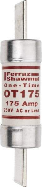 Ferraz Shawmut - 250 VAC/VDC, 175 Amp, Fast-Acting General Purpose Fuse - Clip Mount, 7-1/8" OAL, 20 at DC, 50 at AC kA Rating, 1-9/16" Diam - Americas Industrial Supply