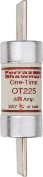 Ferraz Shawmut - 250 VAC/VDC, 225 Amp, Fast-Acting General Purpose Fuse - Clip Mount, 8-5/8" OAL, 20 at DC, 50 at AC kA Rating, 2-1/16" Diam - Americas Industrial Supply