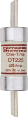 Ferraz Shawmut - 250 VAC/VDC, 225 Amp, Fast-Acting General Purpose Fuse - Clip Mount, 8-5/8" OAL, 20 at DC, 50 at AC kA Rating, 2-1/16" Diam - Americas Industrial Supply