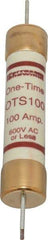 Ferraz Shawmut - 300 VDC, 600 VAC, 100 Amp, Fast-Acting General Purpose Fuse - Clip Mount, 7-7/8" OAL, 20 at DC, 50 at AC kA Rating, 1-5/16" Diam - Americas Industrial Supply