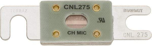 Ferraz Shawmut - 275 Amp Visible Link Flat Forklift & Truck Fuse - 32VAC, 32VDC, 3.18" Long x 0.75" Wide, Littelfuse CNL275, Bussman ANL275, Ferraz Shawmut CNL275 - Americas Industrial Supply