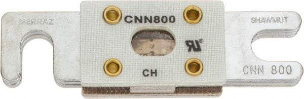 Ferraz Shawmut - 800 Amp Visible Link Flat Forklift & Truck Fuse - 125VAC, 48VDC, 3.18" Long x 0.75" Wide, Littelfuse CNN800, Bussman ANN800, Ferraz Shawmut CNN800 - Americas Industrial Supply