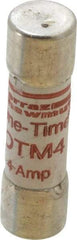 Ferraz Shawmut - 250 VAC, 4 Amp, Fast-Acting General Purpose Fuse - Clip Mount, 1-1/2" OAL, 10 at AC kA Rating, 13/32" Diam - Americas Industrial Supply