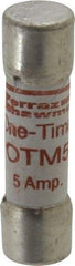 Ferraz Shawmut - 250 VAC, 5 Amp, Fast-Acting General Purpose Fuse - Clip Mount, 1-1/2" OAL, 10 at AC kA Rating, 13/32" Diam - Americas Industrial Supply