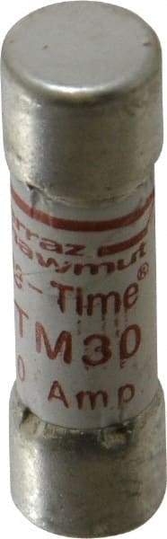 Ferraz Shawmut - 250 VAC, 30 Amp, Fast-Acting General Purpose Fuse - Clip Mount, 1-1/2" OAL, 10 at AC kA Rating, 13/32" Diam - Americas Industrial Supply