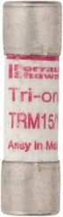 Ferraz Shawmut - 250 VAC, 0.15 Amp, Time Delay General Purpose Fuse - Clip Mount, 1-1/2" OAL, 10 at AC kA Rating, 13/32" Diam - Americas Industrial Supply