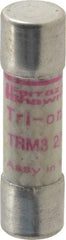 Ferraz Shawmut - 250 VAC, 3.2 Amp, Time Delay General Purpose Fuse - Clip Mount, 1-1/2" OAL, 10 at AC kA Rating, 13/32" Diam - Americas Industrial Supply