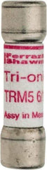 Ferraz Shawmut - 250 VAC, 5.6 Amp, Time Delay General Purpose Fuse - Clip Mount, 1-1/2" OAL, 10 at AC kA Rating, 13/32" Diam - Americas Industrial Supply