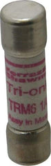 Ferraz Shawmut - 250 VAC, 6.25 Amp, Time Delay General Purpose Fuse - Clip Mount, 1-1/2" OAL, 10 at AC kA Rating, 13/32" Diam - Americas Industrial Supply